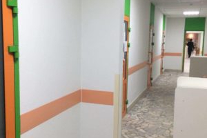 Виниловые отбойники для поликлиники г.Казань